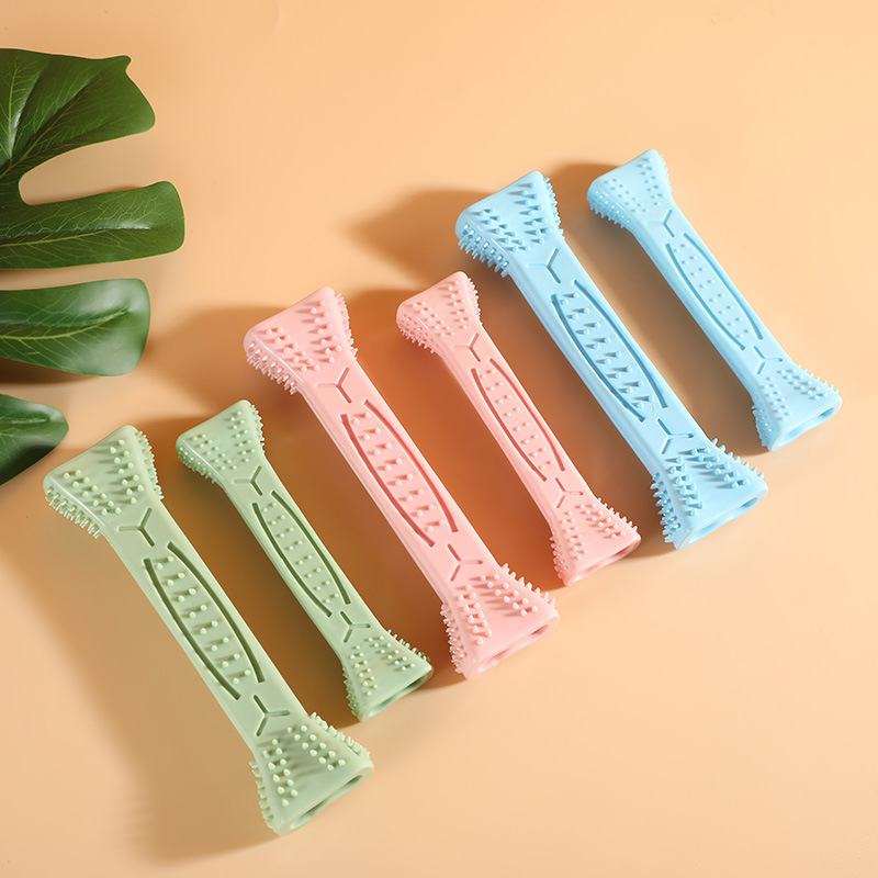 TPR宠物磨牙棒玩具狗狗咀嚼啃咬解压仿真骨头小型犬逗狗互动玩具 宠物玩具