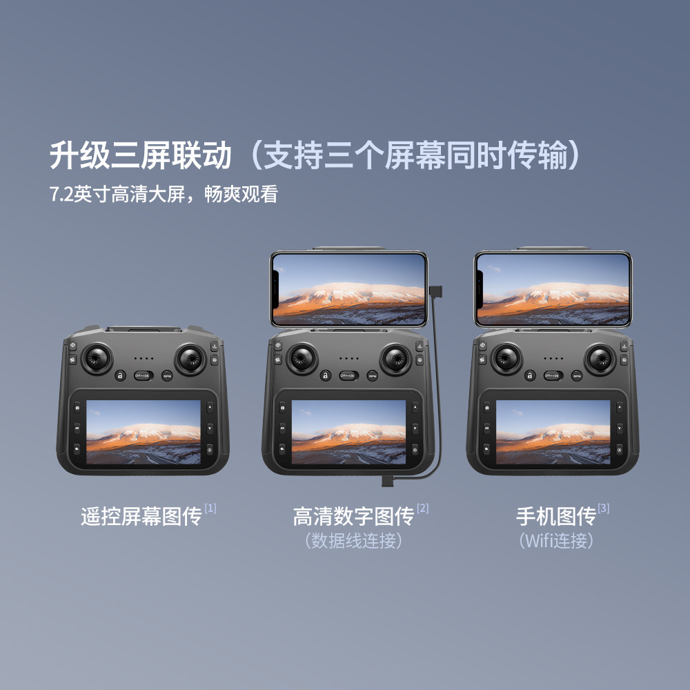 Brushless aerial photography drone, three-axis gimbal self-stabilizing quadcopter, GPS positioning remote control, 50 frames S-X1 Specification image