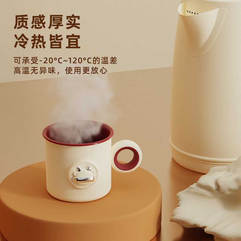 T54-TH-6200 Cute Cartoon Tooth-brushing Cup, creative double-layer drinking cup for boys and girls, Domi Longshu Application Scenario