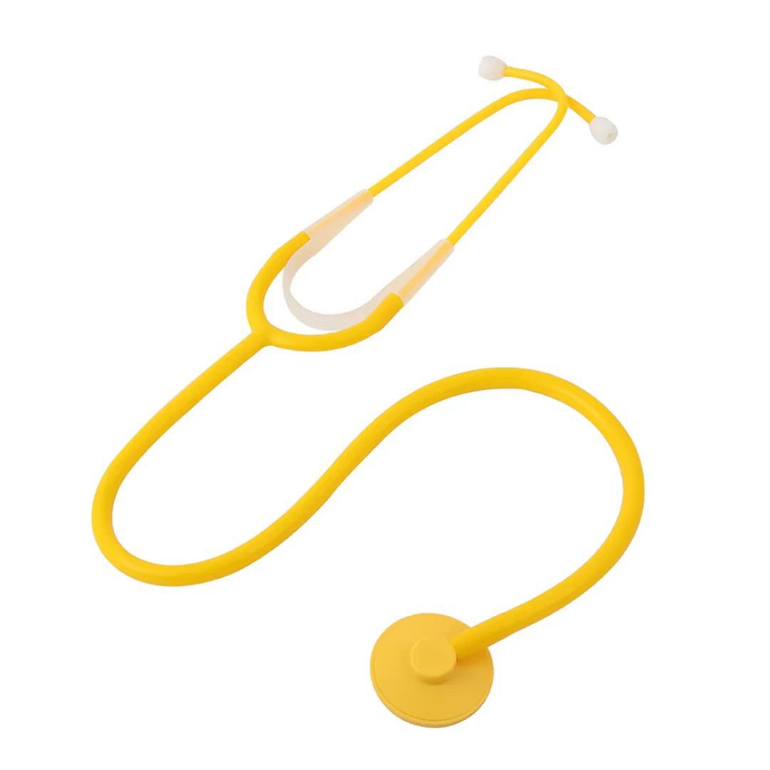 塑料儿童仿真听诊器 多种颜色教学听诊器 plstic stethoscope 白底实物图