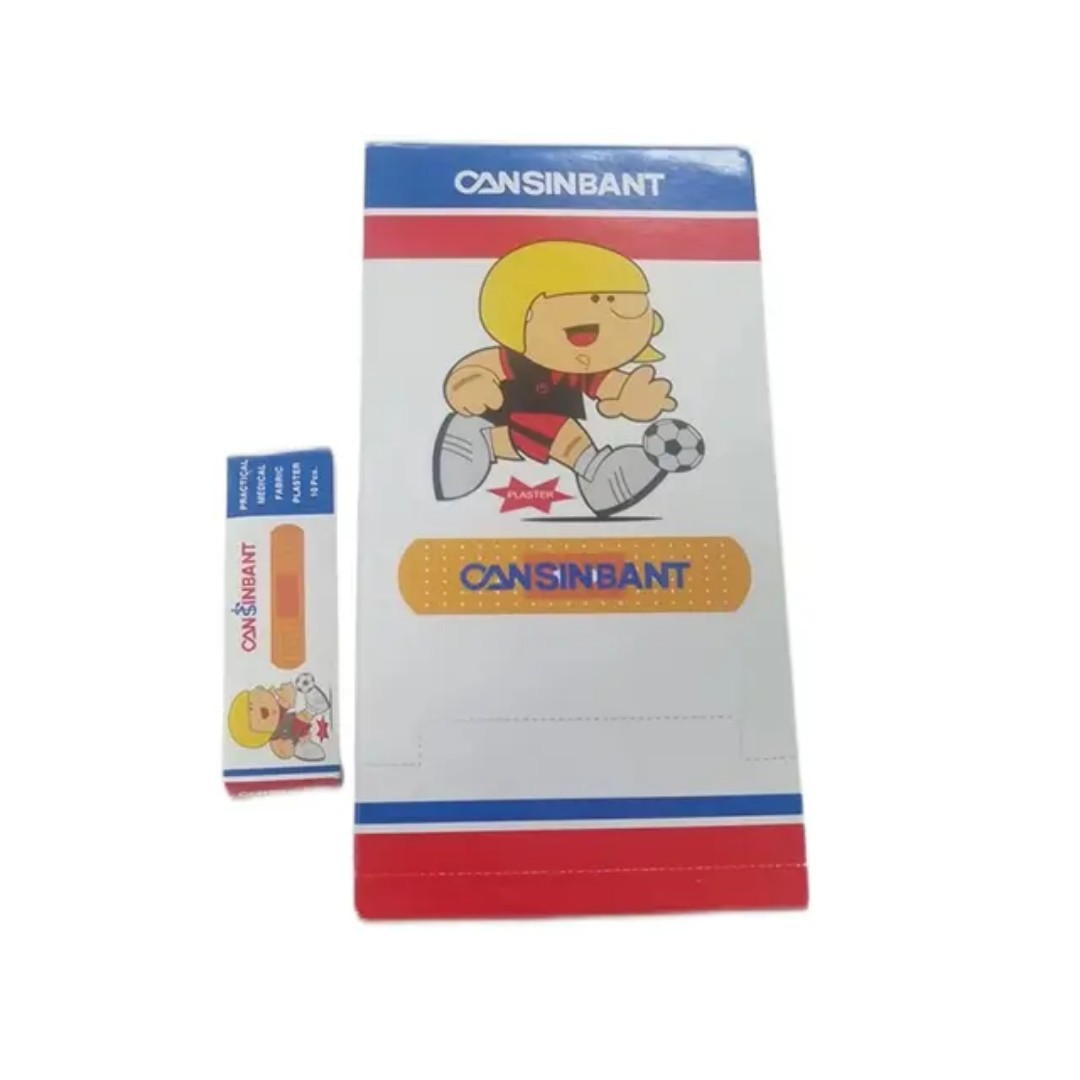 72X19mm flat cloth perforated band-aids for foreign trade, 10 pieces per box X30 medium boxes Specification image