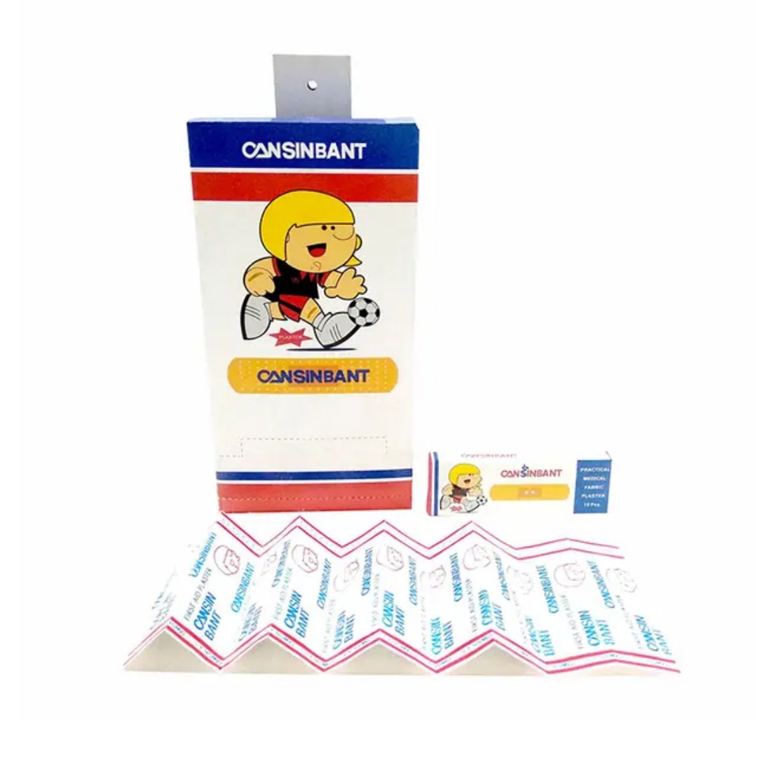 72X19mm flat cloth perforated band-aids for foreign trade, 10 pieces per box X30 medium boxes details Picture