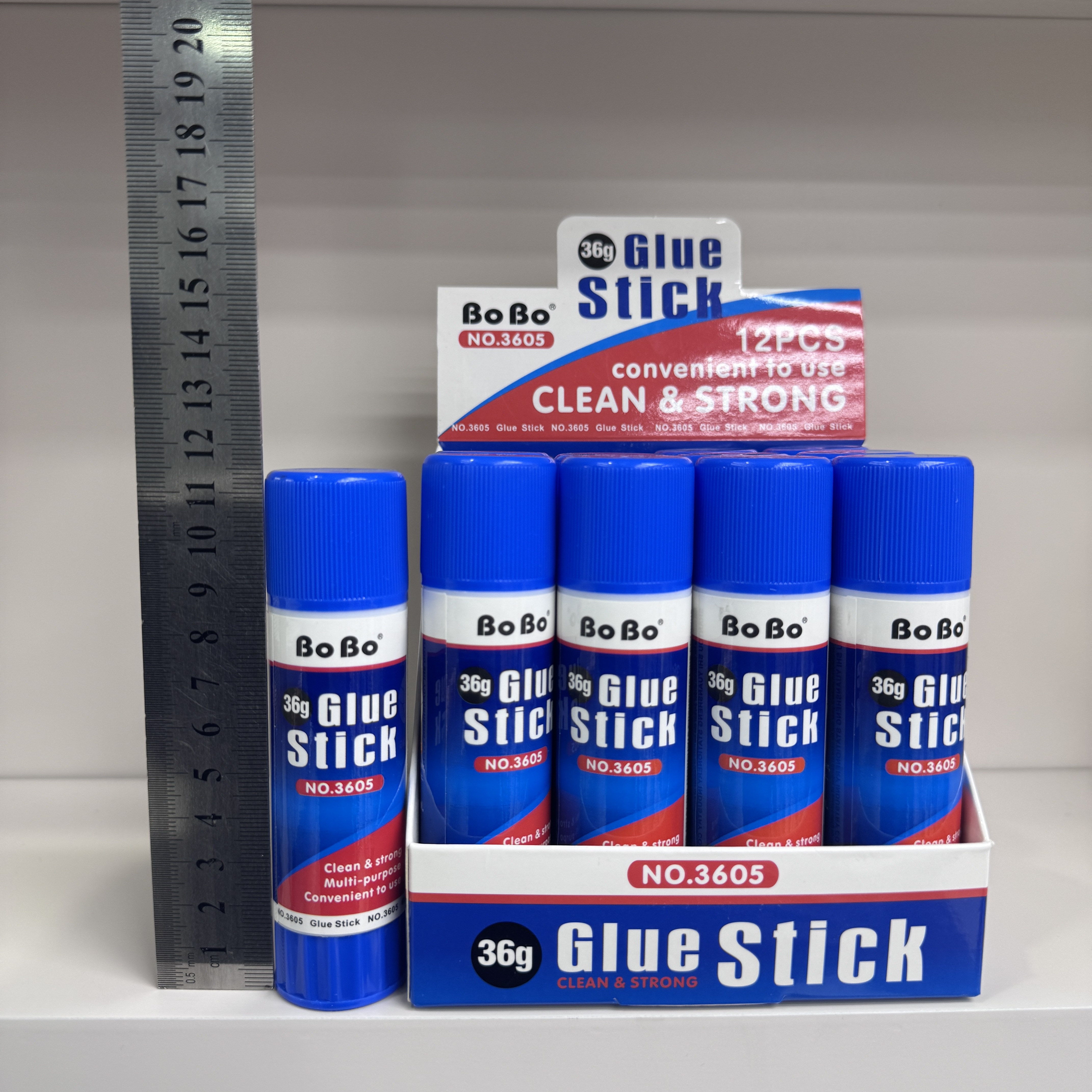 English Version NO.3605 PVA Solid Adhesive 36g, student-specific eco-friendly solid adhesive, quick bonding, easy to use, odorless, and free of formaldehyde details Picture