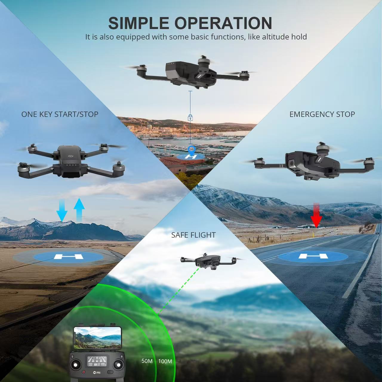 Holy Stone HS720E Upgraded 4K Drone GPS 5G FPV WiFi F详情图9