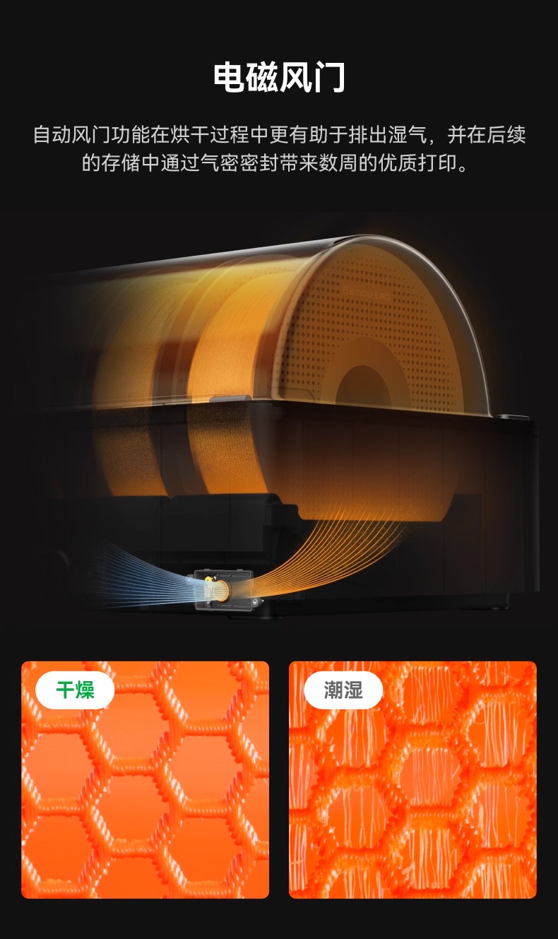 新品预售 拓竹P2S 3D打印机器大尺寸FDM家用自动桌面多色立体高精度高速AI监测烘干P1S升级详情17