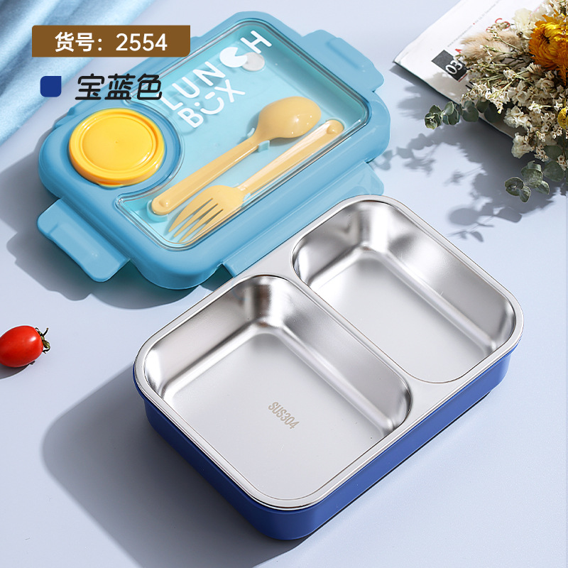 J35-2555 New high-appearance-level insulated lunch box comes with 304 stainless steel compartments for lunch, suitable for fat-burning office workers Item Picture