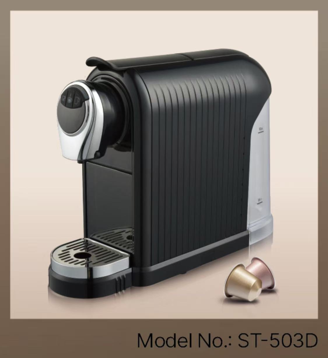 Italian capsule coffee machine Specification image