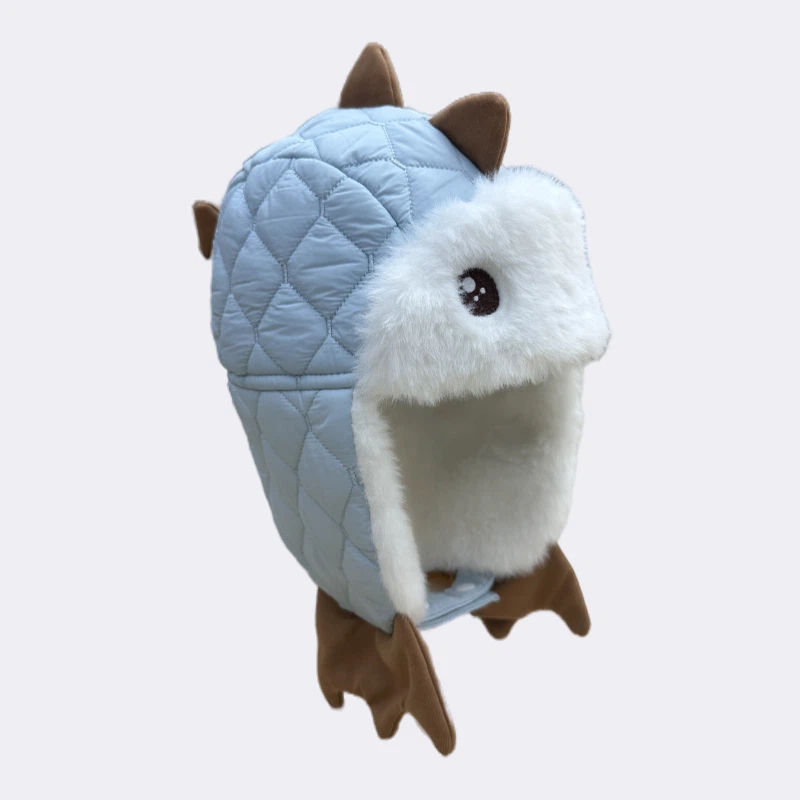 Children's dinosaur-shaped warm ear-protecting caps are suitable for children aged 2 to 8 Specification drawing
