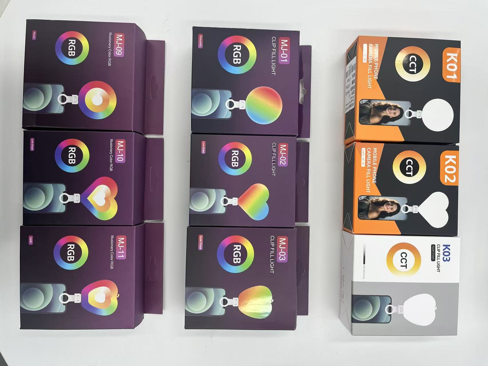 手机迷你便携补光灯LED外置直播闪光灯美颜自拍面部打光