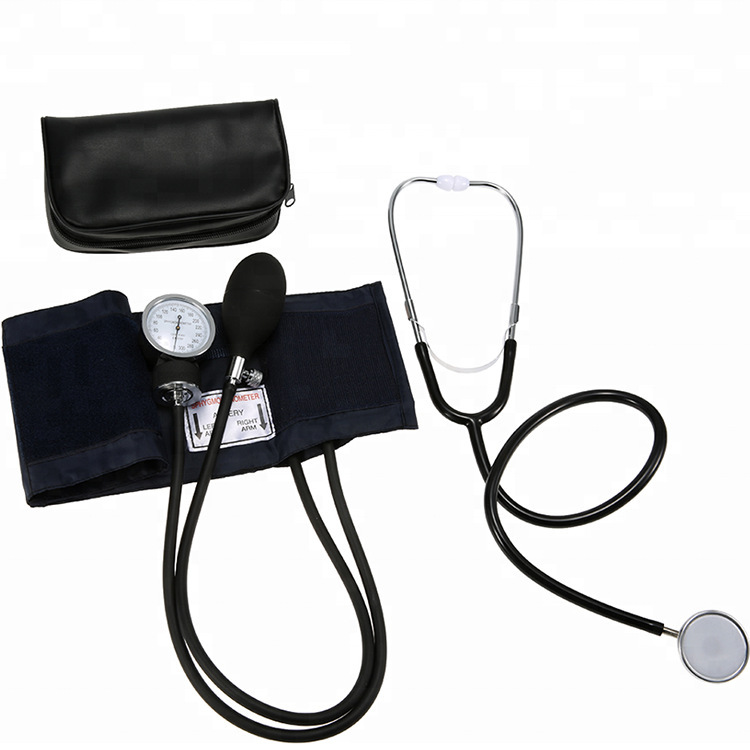 Wholesale manual pressurized blood pressure monitor, desktop, mercury-free liquid, old-fashioned blood pressure monitor with stethoscope details Picture