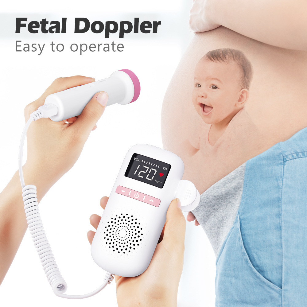 Foreign trade Fetal heart rate monitor, home doppler for pregnant women to listen to fetal heart rate Fetal doppler Item Picture