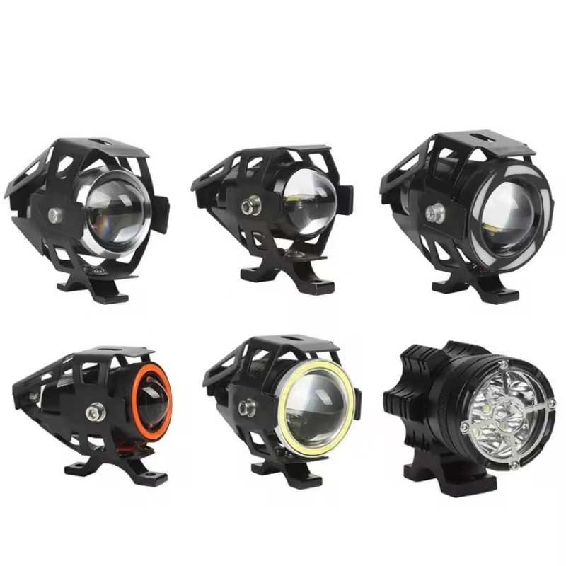 The electric motorcycle is equipped with external seven-color U7 headlights, LED spotlights, high beams, laser cannons, front headlights and ultra-bright lights Specification drawing
