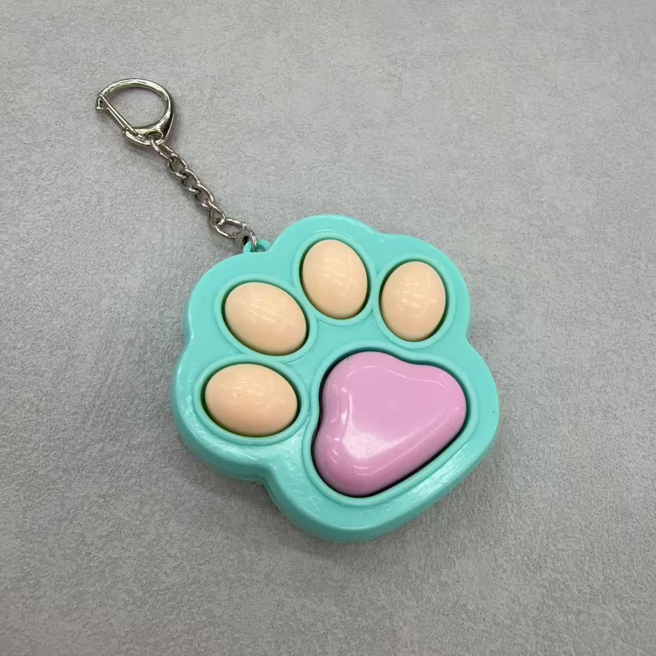 卡通彩色猫爪捏捏无聊减压按键解压钥匙扣包包挂件可爱挂饰创意玩具详情3