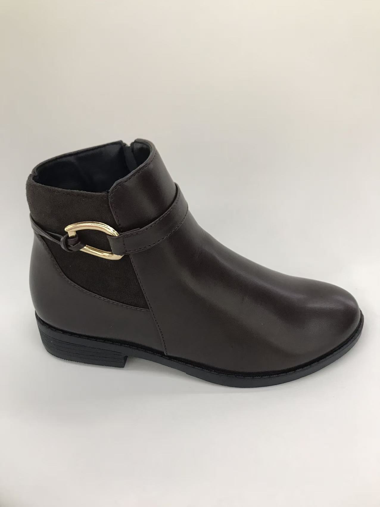 Ethnic style boots, women's Spring and autumn long tube solid color boots, size boots Specification drawing