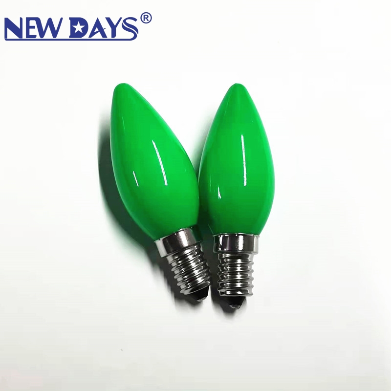 彩色灯泡实物图