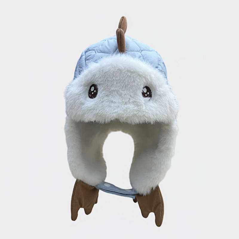 Children's dinosaur-shaped warm ear-protecting caps are suitable for children aged 2 to 8 details Picture