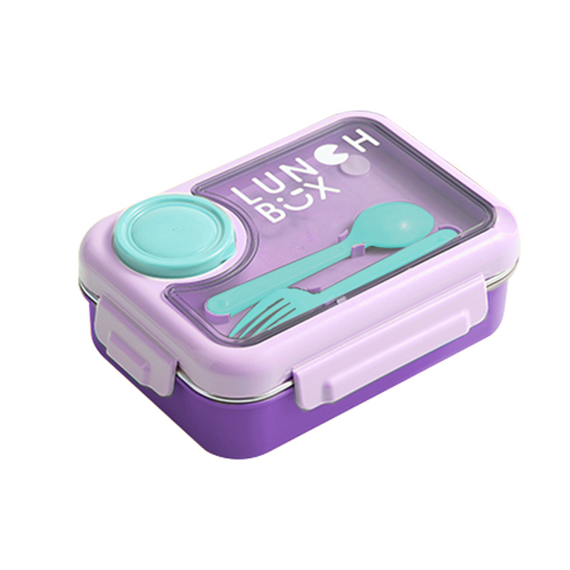 J35-2555 New high-appearance-level insulated lunch box comes with 304 stainless steel compartments for lunch, suitable for fat-burning office workers Specification image