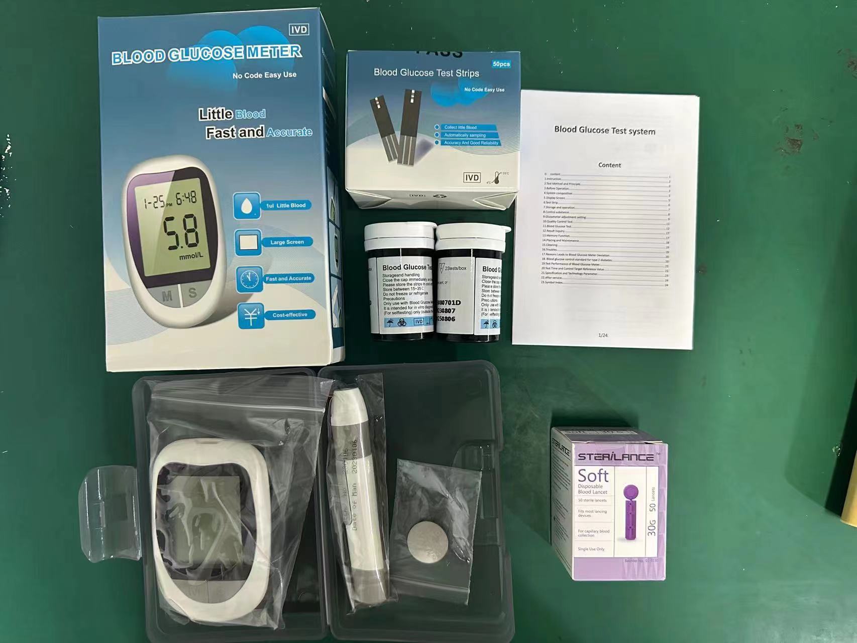 Blood Glucose Monitor, a blood glucose detector for measuring hyperglycemia, contains test strips detail image 8