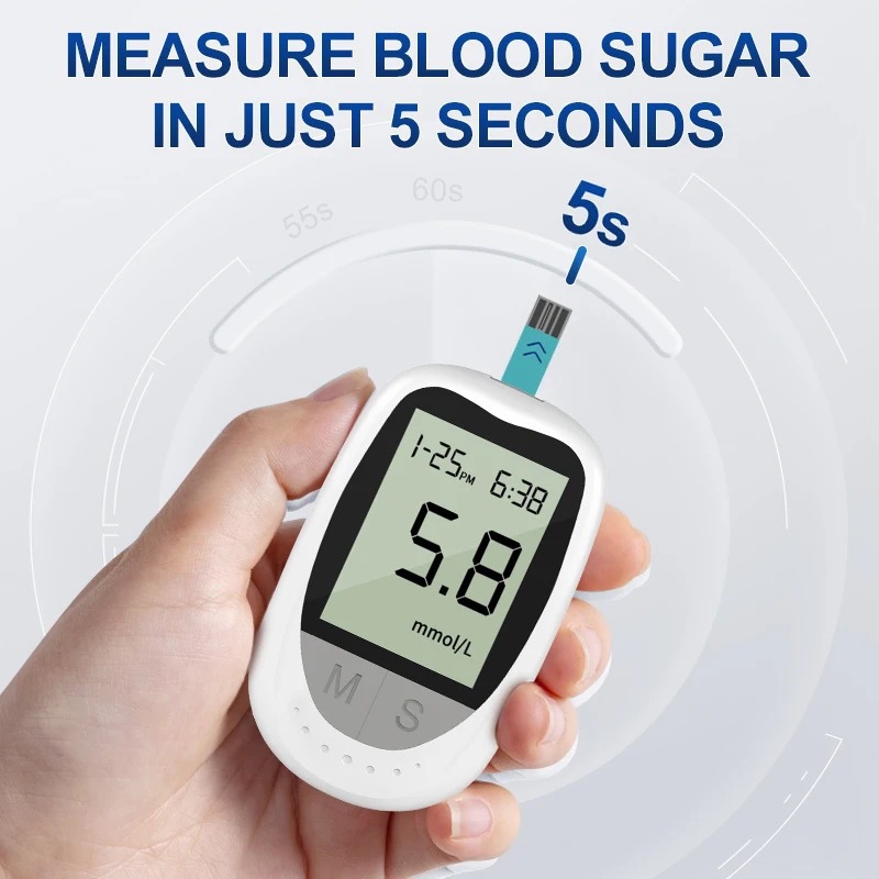 Blood Glucose Monitor, a blood glucose detector for measuring hyperglycemia, contains test strips detail image 3