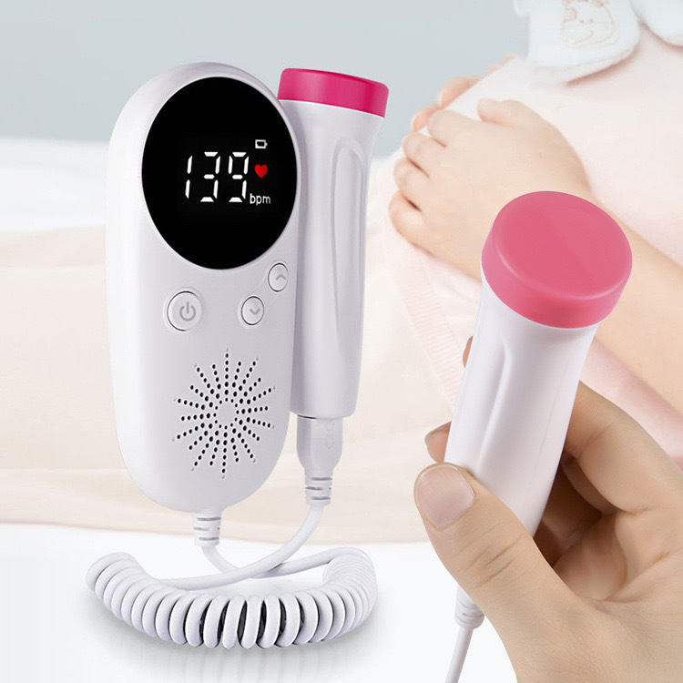 胎心仪胎儿心率监测仪家用多普勒孕妇听胎心Fetal doppler 
胎心仪细节图