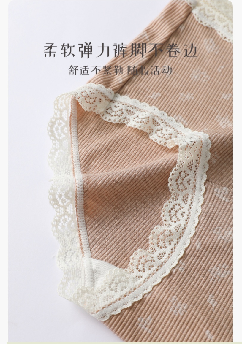 蕾丝内裤女生棉透气棉底裆新款无痕舒适亲肤女士内裤碎花蕾丝内裤详情12