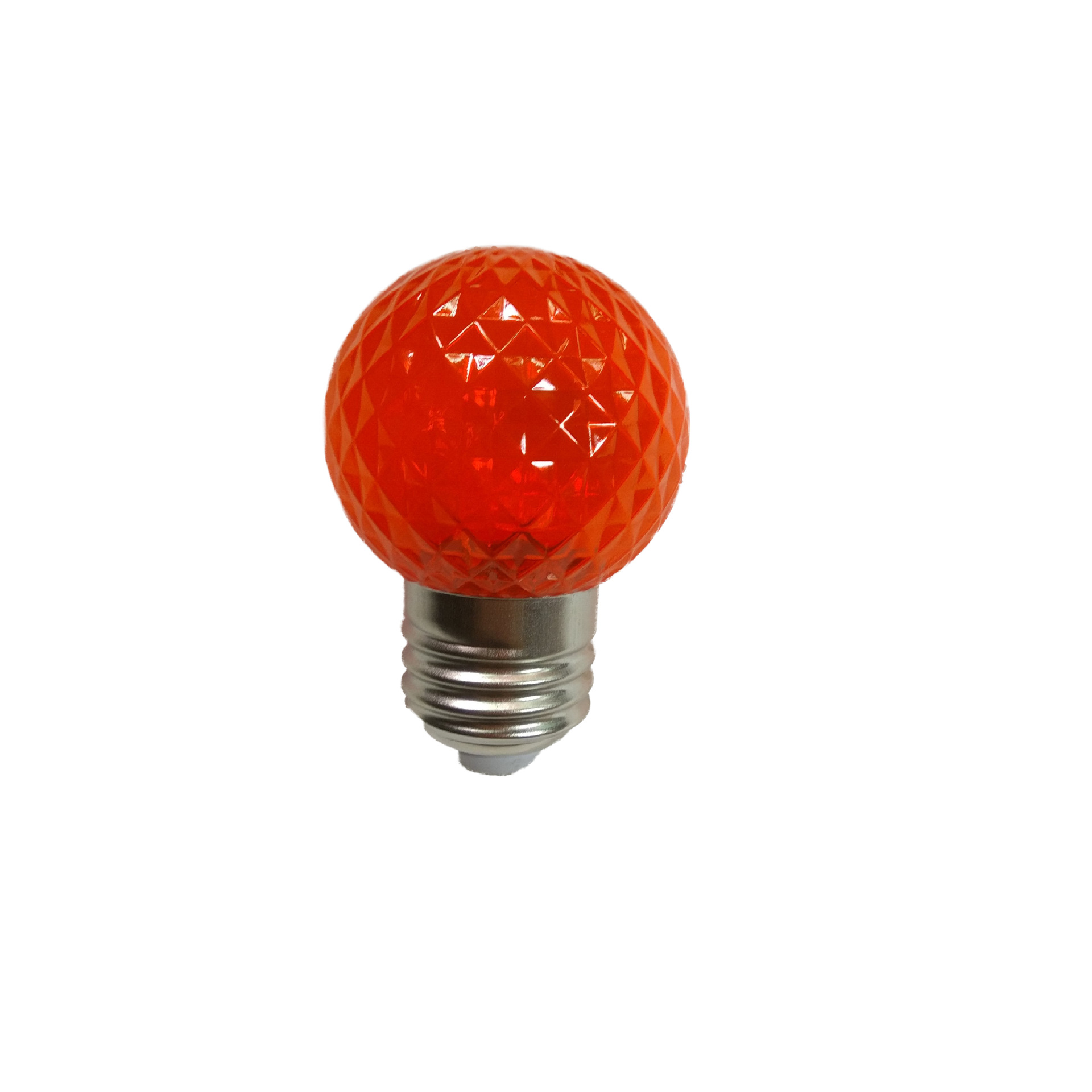 NEWDAYS brand cross-border new model manufacturer wholesale E27B22 diamond-patterned bulb bulb bulb, colorful festival LED round bulb, festive light, energy-saving small bulb Specification image