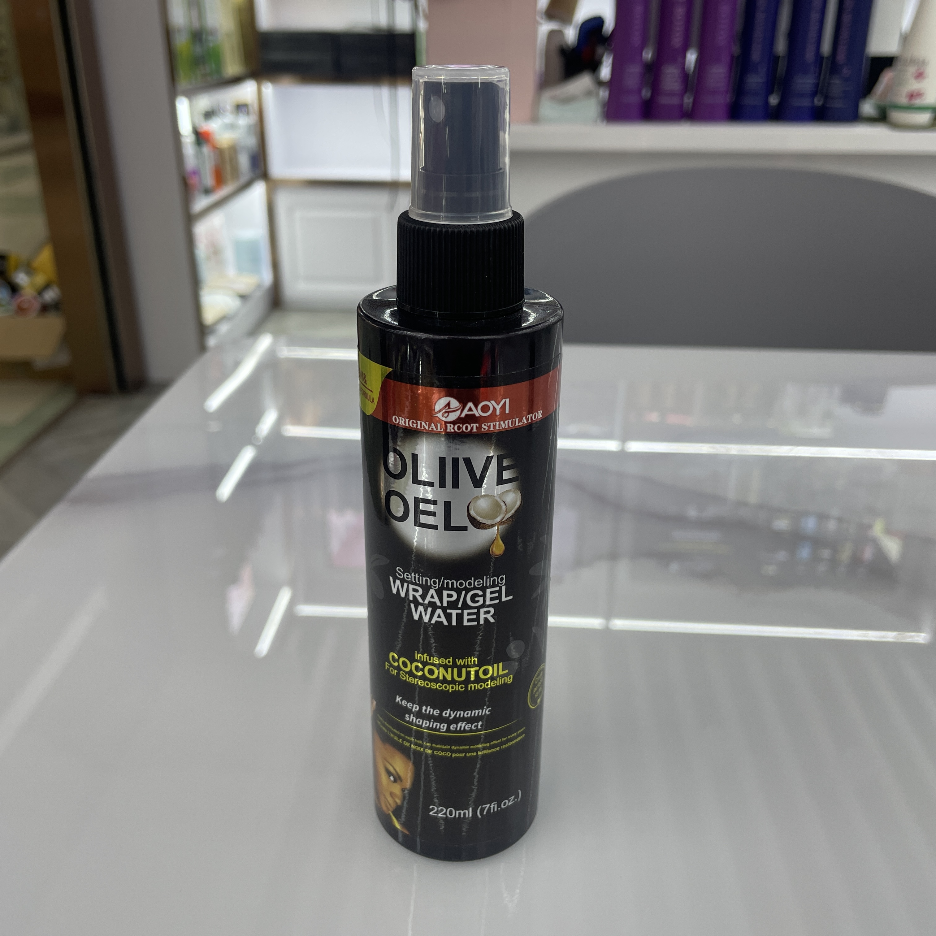 220ml动感蓬松啫喱水（OLIVE OIL椰子标）220ml俏卷弹力素（OLIVE OIL椰子标）.