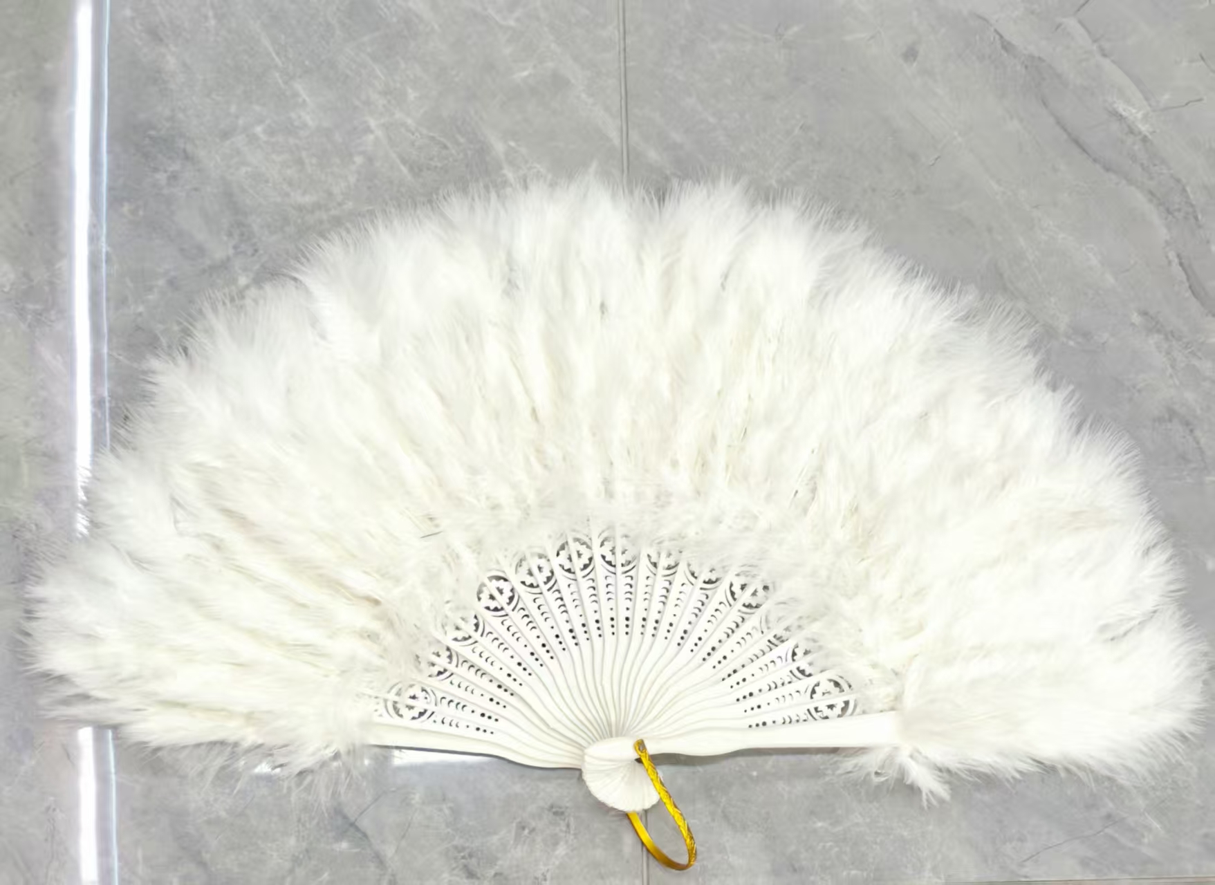 Feather Fans, Children's Cheongsam Fashion Show, Folding Fans, Ancient-Style Dance, Hanfu, Plush Christmas Decorations Specification drawing