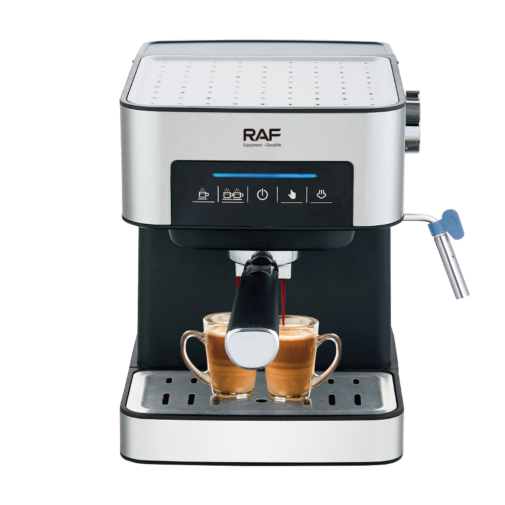 RAF European standard cross-border Italian coffee machine, double-cup household small semi-automatic high-pressure steam milk foam for office use Specification drawing