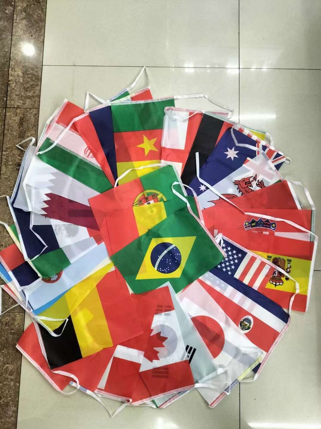 世界各国国旗，可来样定做白底实物图