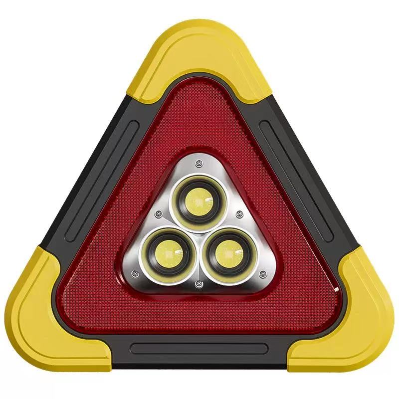 Vehicle-mounted warning frame, car traffic warning sign, vehicle tripod, solar reflective triangular sign, emergency light warning thumbnail
