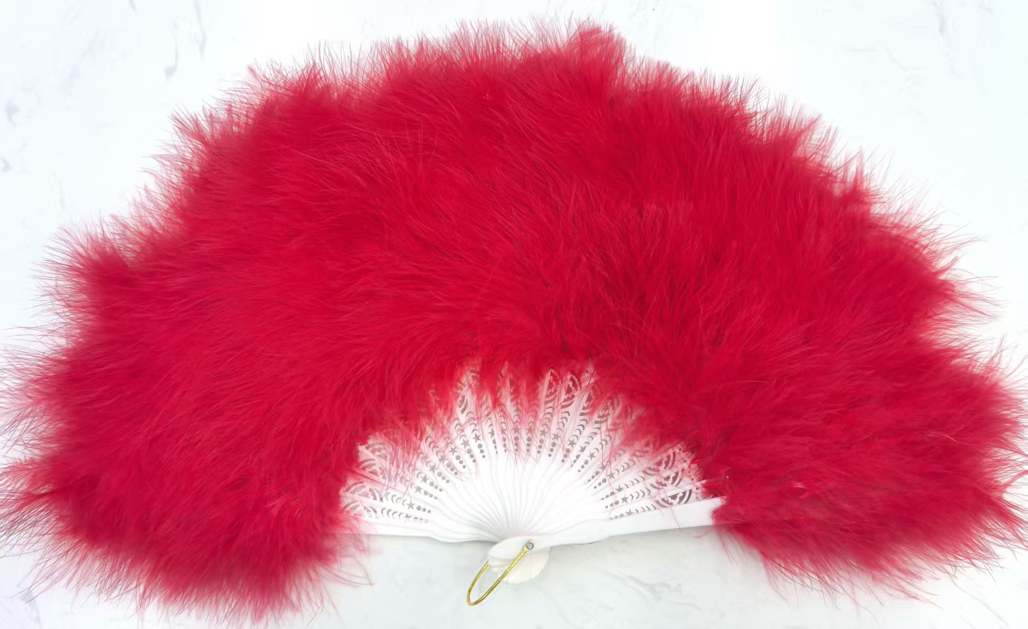 Feather Fans, Children's Cheongsam Fashion Show, Folding Fans, Ancient-Style Dance, Hanfu, Plush Christmas Decorations Application Scenario