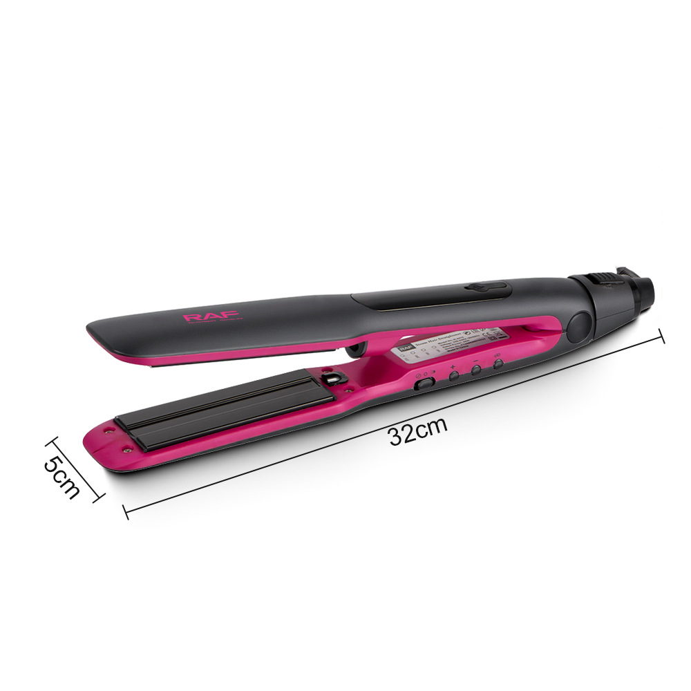 RAF European Standard cross-border household hair root straightening board, hair straightening and hair styling curling iron, hair straightening clip, negative ion hair straightening device Item Picture