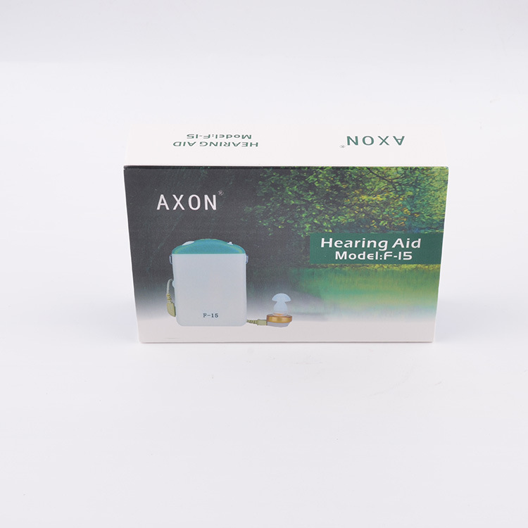 AXON F-15 hearing aid Amplifier for the elderly with battery, English packaging detail image 3