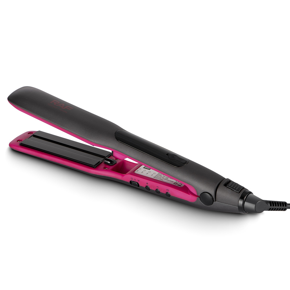 RAF European Standard cross-border household hair root straightening board, hair straightening and hair styling curling iron, hair straightening clip, negative ion hair straightening device details Picture