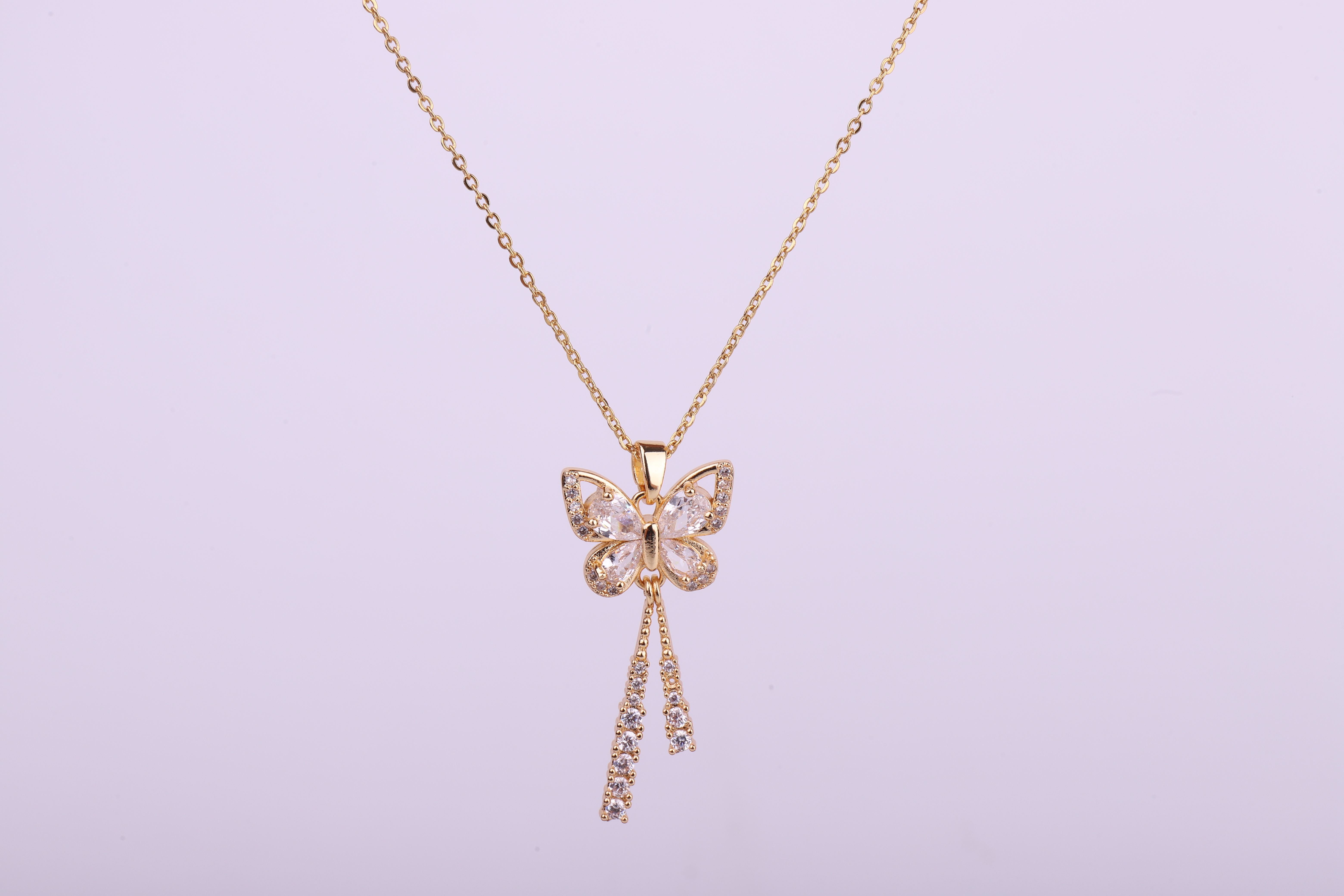 Collar colgante mariposa A32 details Picture