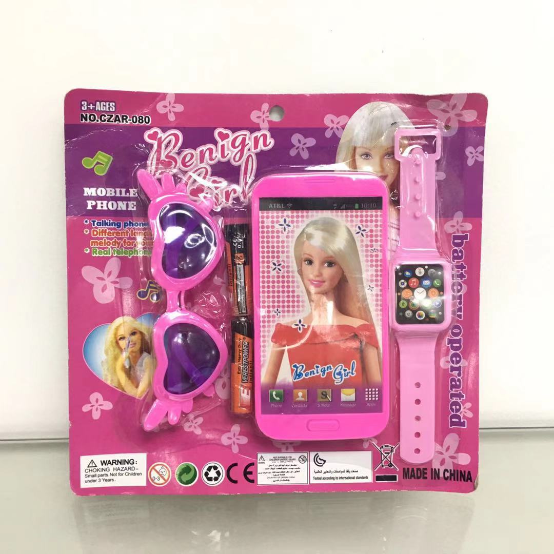   TK14420  2款芭比蜘蛛侠混装手机包电+眼镜+手表