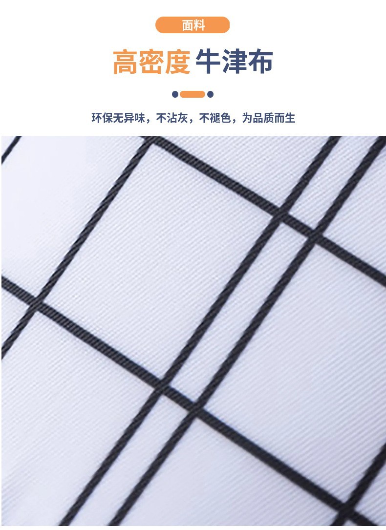 New grid minimalist meal bag, large-capacity insulated bag, lunch box bag, handbag, bento bag with rice, lunch bag detail image 3