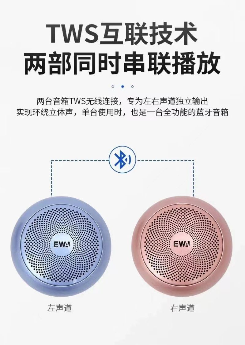 EWA-A110mini subwoofer, compact and portable TWS connected Bluetooth speaker, factory direct sale Application Scenario