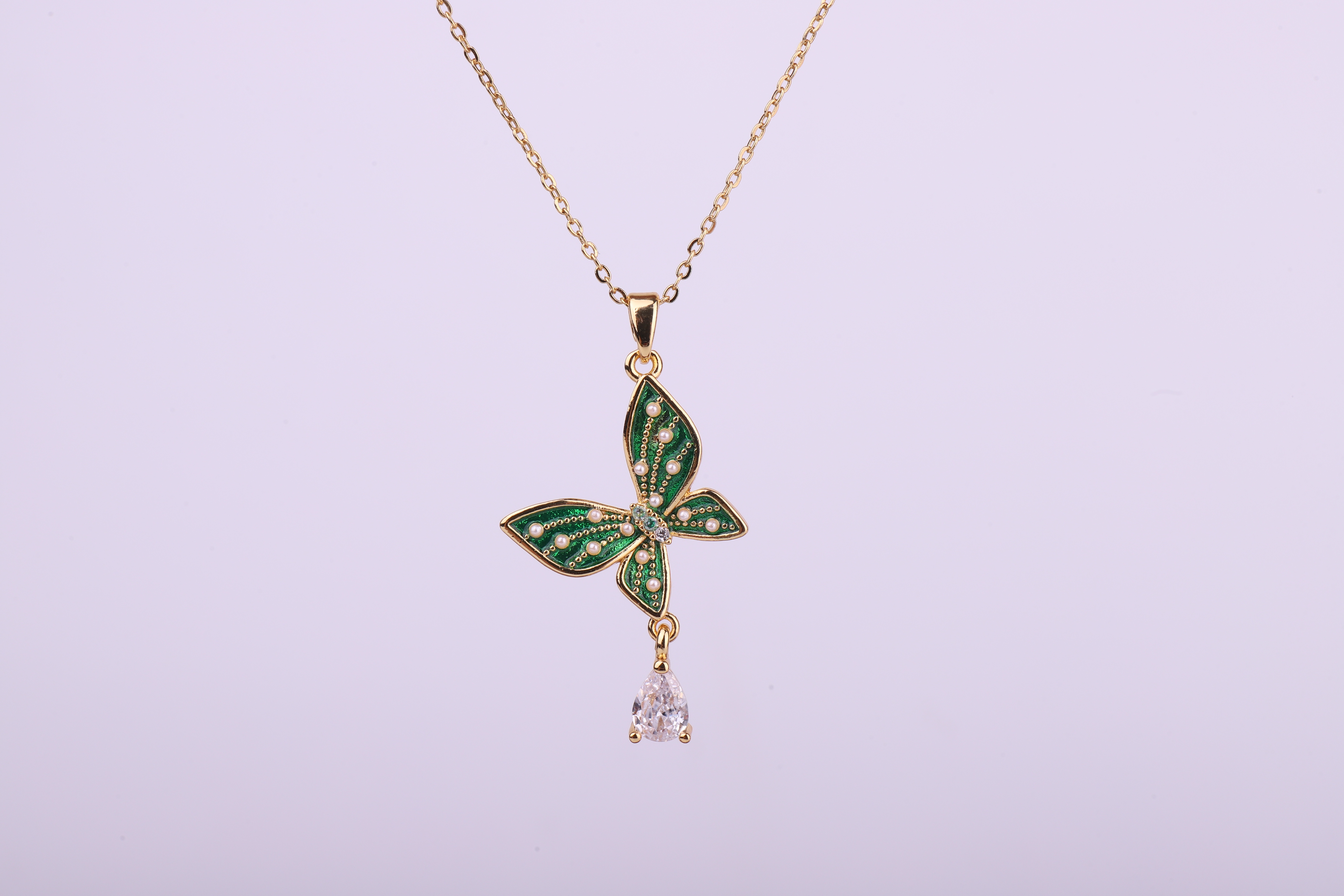 Collar colgante mariposa A17 Specification image