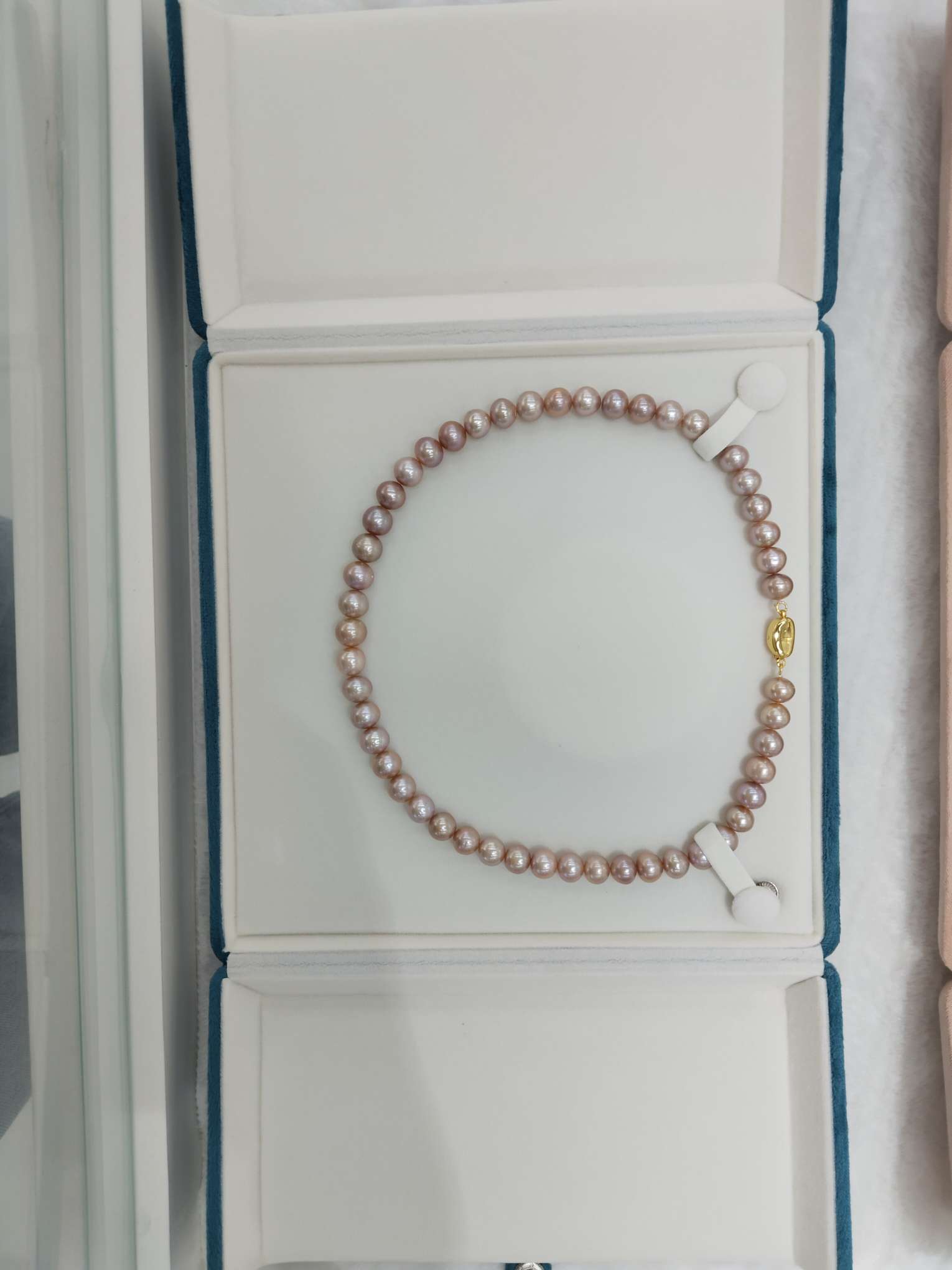 紫色珍珠淡水无核珍珠天然珍珠