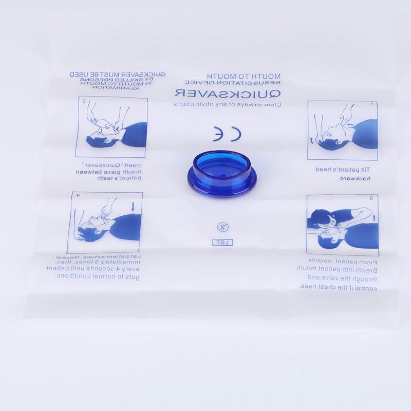 Cross-border export portable one-way artificial respiration mask teaching and training breathing mask outdoor first aid supplies
