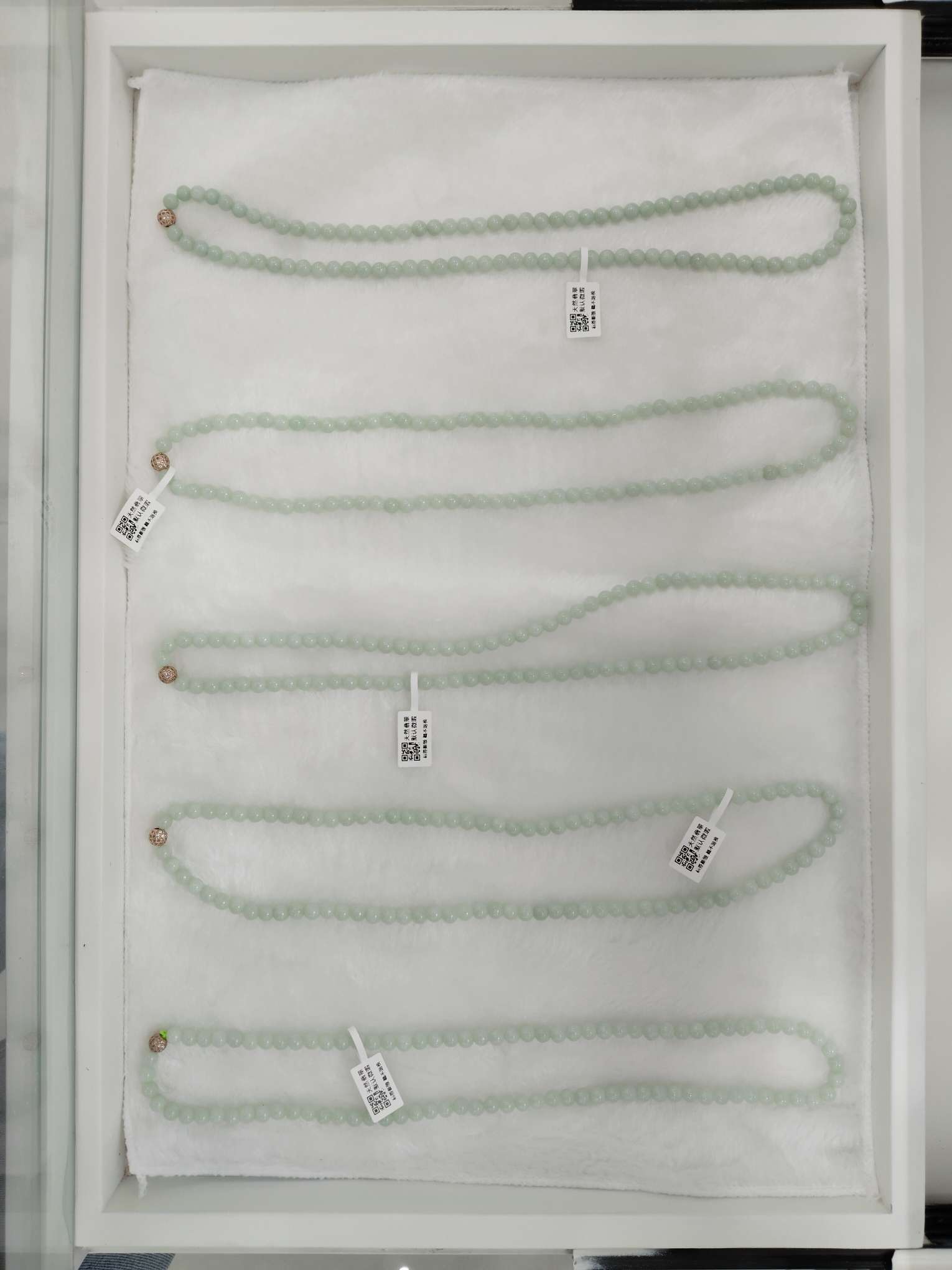 天然绿翡翠缅甸翡翠珠链
