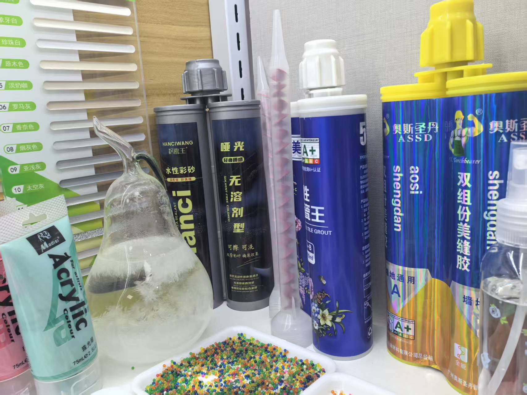 美缝剂出口品质瓷砖地砖美缝剂资质齐全方便清关福田大厦A座2楼38号详情4