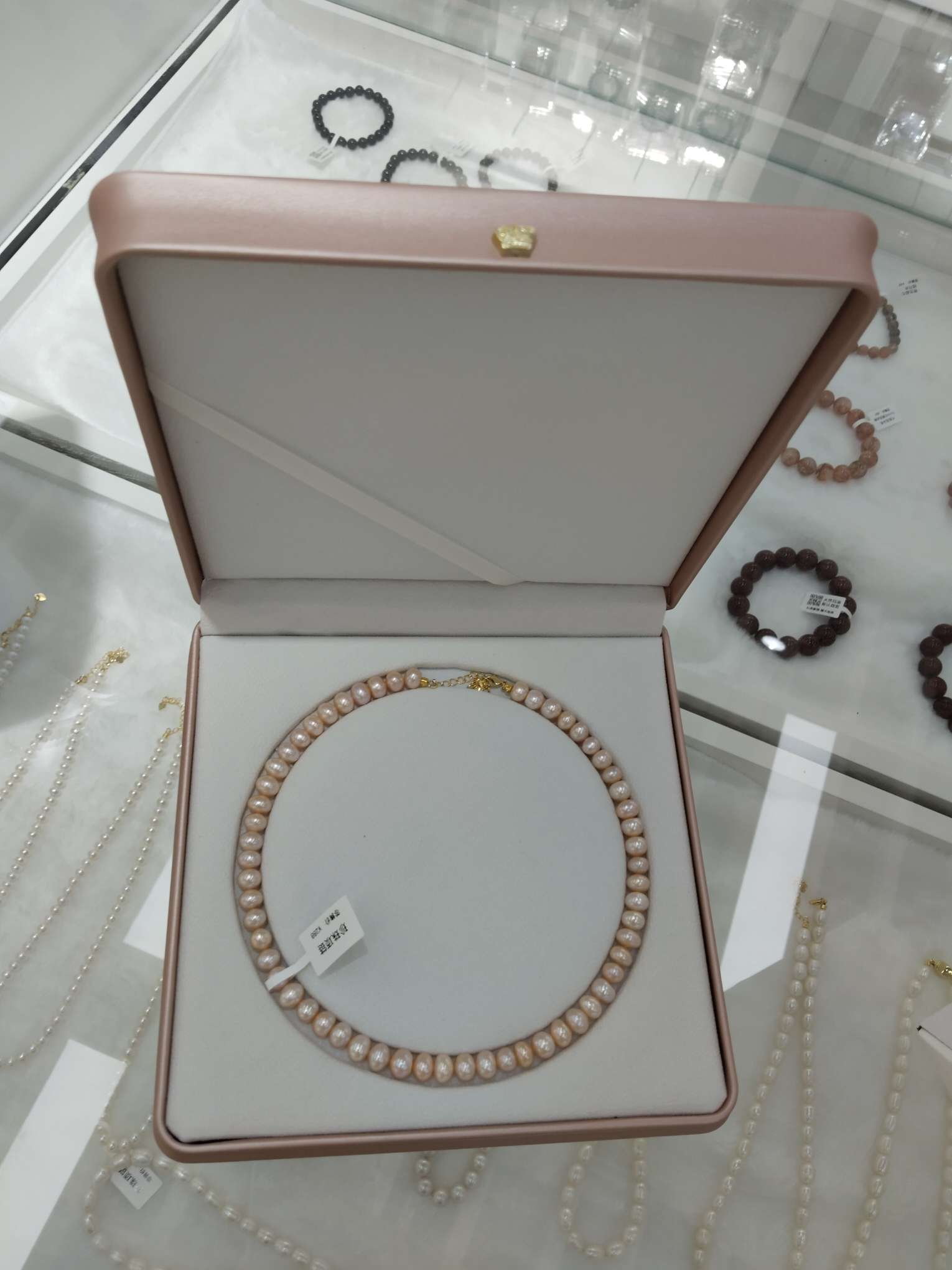 天然淡水无核珍珠有色珍珠扁珠馒头珠