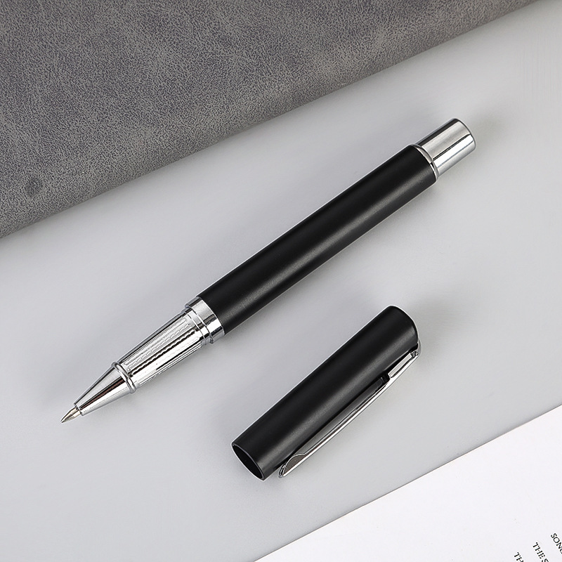 Gel pen with sleeve, heavy-duty spray rod, gel pen, printable advertising pen, high-end promotional advertising pen Item Picture