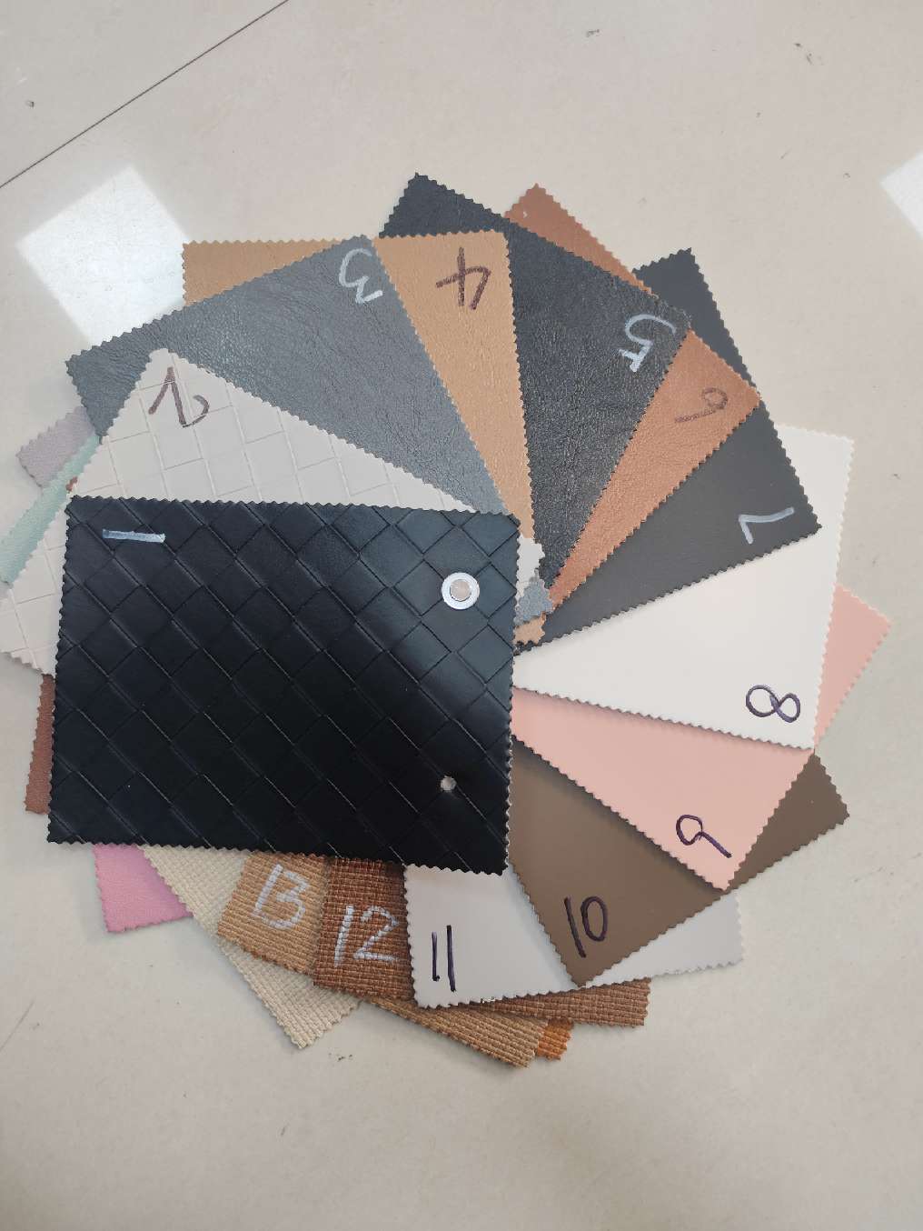 Placemat leather, double-sided leather, kitchenware, tableware, coaster decorative leather details Picture