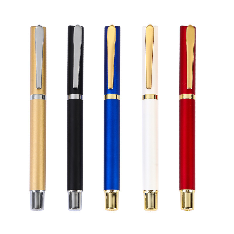 Gel pen with sleeve, heavy-duty spray rod, gel pen, printable advertising pen, high-end promotional advertising pen thumbnail