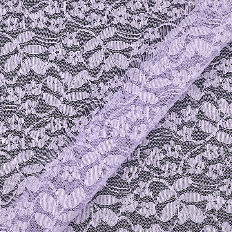 紫色菠萝蕾丝提花面料服装布装饰布