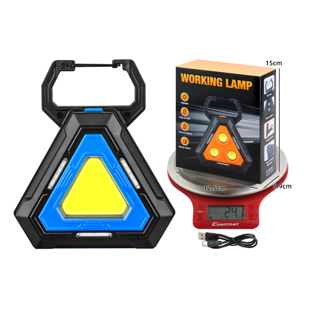 KINSACH Star Source USB Charging Triangle COB+12*SMD Work Light Specification image